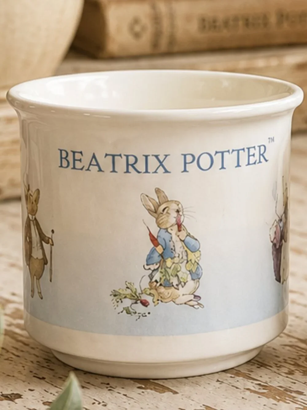 Set of 2 Vintage Beatrix Potter Collectible Storybook Illustrated Mugs